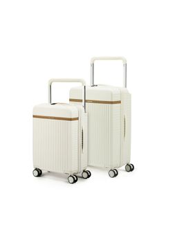 Assembly - Luggage Set of 2 - Premium Cabin (20 inch) & Check-in Trolley (28 inch)- Wide Handle - Moon White