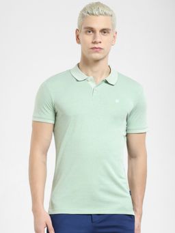 Jack & Jones - Green Polo Neck T-shirt