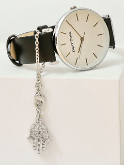 Pipa Bella by Nykaa Fashion - Silver-Plated Hamza Watch Charm