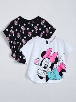 Hopscotch - Multi-Color Minnie Mouse Poncho T-shirt (Pack of 2)