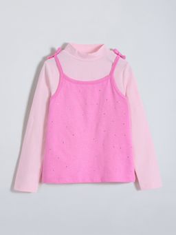 Hopscotch - Pink Rhinestone T-shirts
