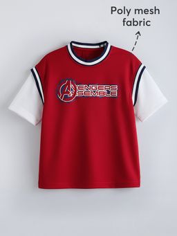 Hopscotch - Red Avengers Jersey Mesh T-shirt