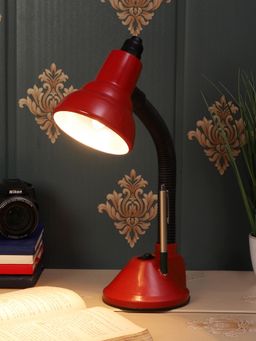MFD HOME FURNISHING - Stylish 300 Red Table Lamp With Pen Stand Adjustable