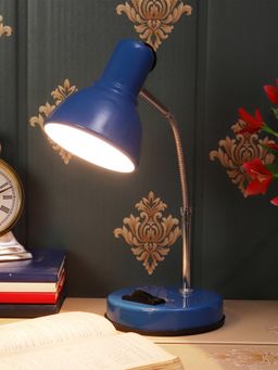MFD HOME FURNISHING - Stylish Fm2 Blue Table Lamp With Pen Stand Adjustable