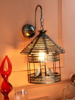 MFD HOME FURNISHING - Gold Bird Caged For Bedroom