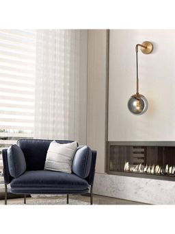 MFD HOME FURNISHING - L Shape Rustic Wall Lamp Gold Pack 2