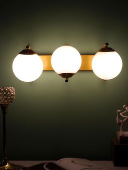 MFD HOME FURNISHING - L Bend 3 Light Vintage Look Wall Lamp For Home Mf