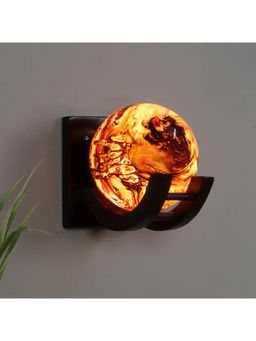 MFD HOME FURNISHING - Zo Wood Classy Wall Lamp Red