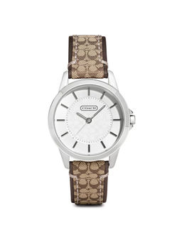 Coach - Classic Signature Qtz Basic Silver Round Dial Women Watch (14501525) (M)