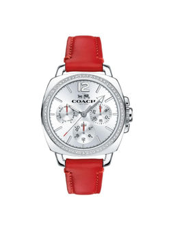 Coach - Boyfriend Qtz Multifunction Silver & White Dial Women Watch (14502171) (M)