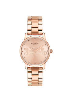 Coach - Grand Qtz Basic Rose Gold Round Dial Women Watch (14502977) (M)