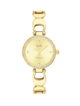 Coach - Park Qtz Basic Gold Round Dial Women Watch (14503171) (M)
