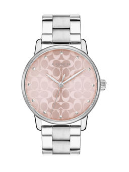 Coach - Grand Qtz Basic Pink Round Dial Women Watch (14503406) (M)