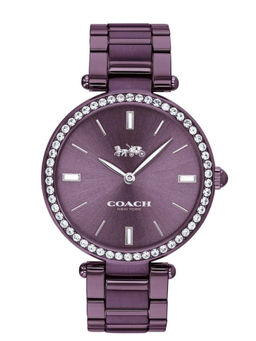 Coach - Park Qtz Basic Purple Round Dial Women Watch (14503422) (M)