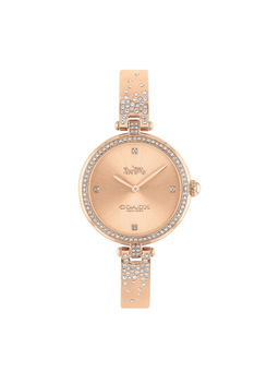 Coach - Park Qtz Basic Rose Gold Round Dial Women Watch (14503651) (M)