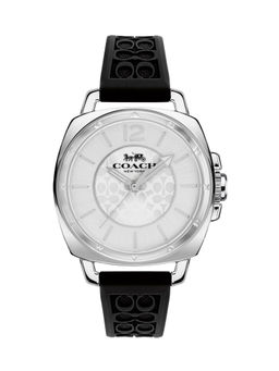 Coach - Boyfriend Qtz Basic Silver White Tonneau Dial Women Watch (14503877) (M)