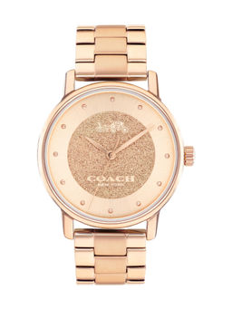 Coach - Grand Qtz Basic Rose Gold Round Dial Women Watch (14503941) (M)
