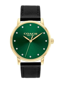 Coach - Grand Qtz Basic Green Round Dial Women Watch (14503972) (M)