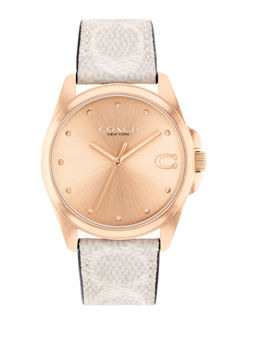 Coach - Greyson Qtz Basic Rose Gold Round Dial Women Watch (14504113) (M)