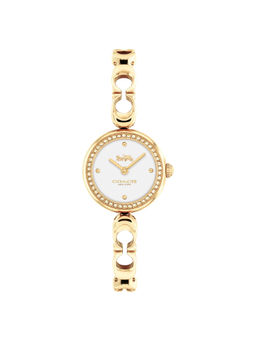 Coach - Gracie Qtz Basic Slim White Round Dial Women Watch (14504129) (M)
