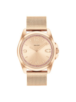 Coach - Greyson Qtz Basic Carnation Gold Round Dial Women Watch (14504143) (M)