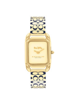 Coach - Cadie Qtz Basic Slim Gold Rectangle Dial Women Watch (14504193) (M)