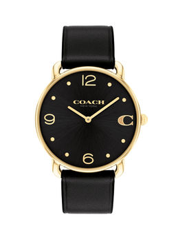 Coach - Elliot Qtz Basic Black Round Dial Women Watch (14504245) (M)