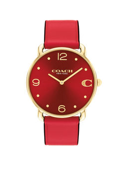 Coach - Elliot Qtz Basic Red Round Dial Women Watch (14504249) (M)