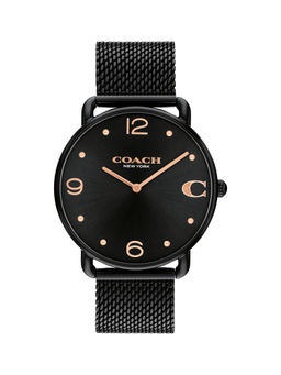 Coach - Elliot Qtz Basic Black Round Dial Women Watch (14504256) (M)