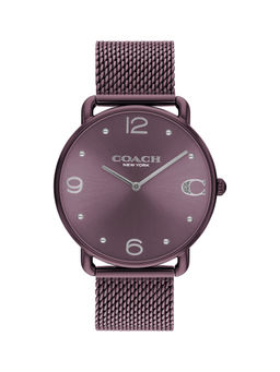 Coach - Elliot Qtz Basic Purple Round Dial Women Watch (14504258) (M)