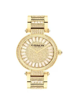 Coach - Cary Qtz Basic Gold Round Dial Women Watch (14504268) (M)