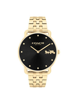 Coach - Elliot Qtz Basic Black Round Dial Women Watch (14504291) (M)