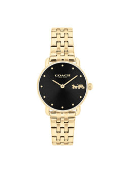 Coach - Elliot Qtz Basic Black Round Dial Women Watch (14504302) (M)