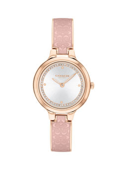 Coach - Chelsea Qtz Basic Slim Silver White Round Dial Women Watch (14504331) (M)