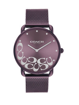 Coach - Elliot Qtz Basic Purple Round Dial Women Watch (14504339) (M)