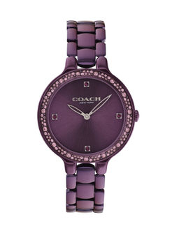 Coach - Chelsea Qtz Basic Purple Round Dial Women Watch (14504353) (M)