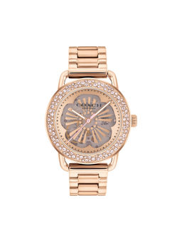 Coach - Cruiser China Auto Carnation Rose Gold Round Dial Women Watch (14504367) (M)