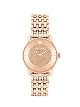 Coach - Elliot Qtz Basic Rose Gold Round Dial Women Watch (14504371) (M)