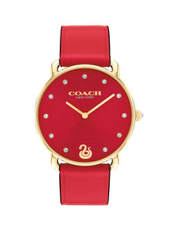 Coach - Elliot Qtz Basic Red Round Dial Women Watch (14504386) (M)
