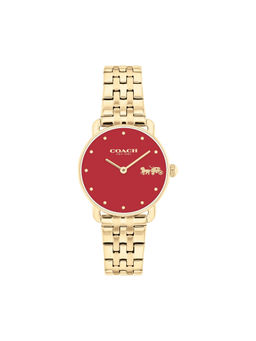 Coach - Elliot Qtz Basic Red Round Dial Women Watch (14504445) (M)