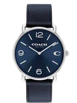 Coach - Elliot Qtz Basic Midnight Navy Blue Round Dial Men Watch (14602649) (M)