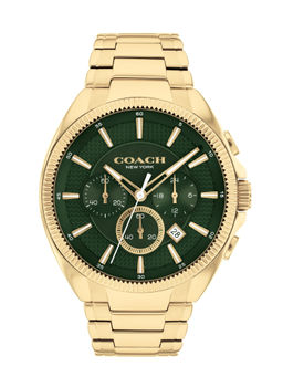 Coach - Jackson Qtz Fashion Chrono Green Round Dial Men Watch (14602680) (M)