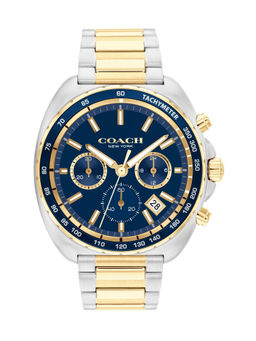 Coach - Charter Qtz Fashion Chrono Navy Blue Tonneau Dial Men Watch (14602704) (M)
