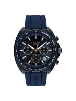 Coach - Charter Qtz Fashion Chrono Black Tonneau Dial Men Watch (14602706) (M)