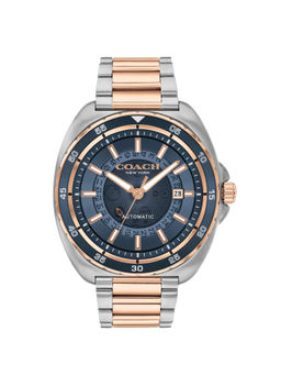 Coach - Charter China Auto Navy Blue Tonneau Dial Men Watch (14602729) (M)