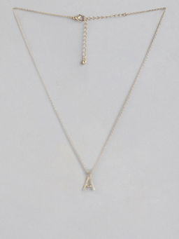 Twenty Dresses by Nykaa Fashion - Rhythms Of Alphabet A Necklace