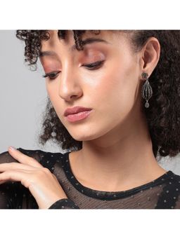 Sohi - Women Embellished Lined Balloon Drop Earrings