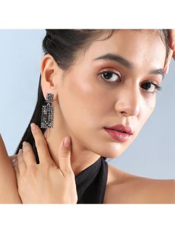 Sohi - Women Geometric Lined Cluster Drop Earrings