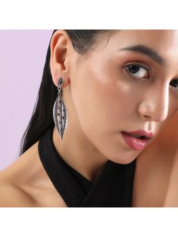 Sohi - Women Gilded Glamour Drop Earrings