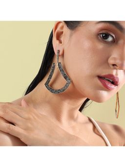Sohi - Women Enigmatic Eclipse Drop Earrings